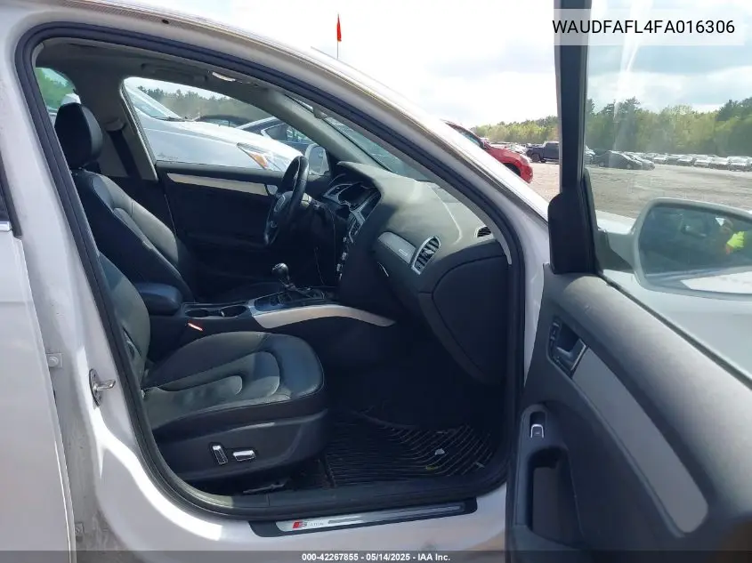 2015 Audi A4 2.0T Premium VIN: WAUDFAFL4FA016306 Lot: 42267855
