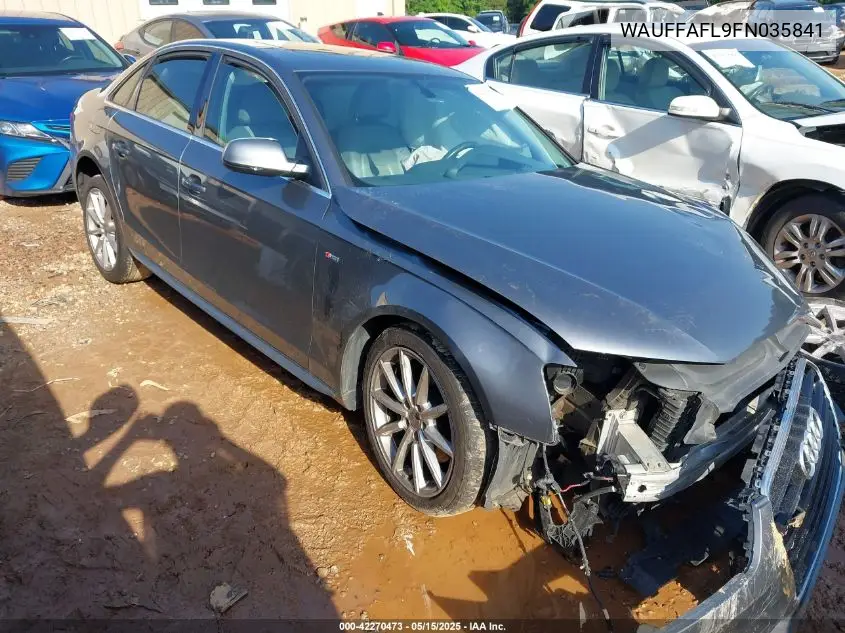 2015 Audi A4 2.0T Premium VIN: WAUFFAFL9FN035841 Lot: 42270473