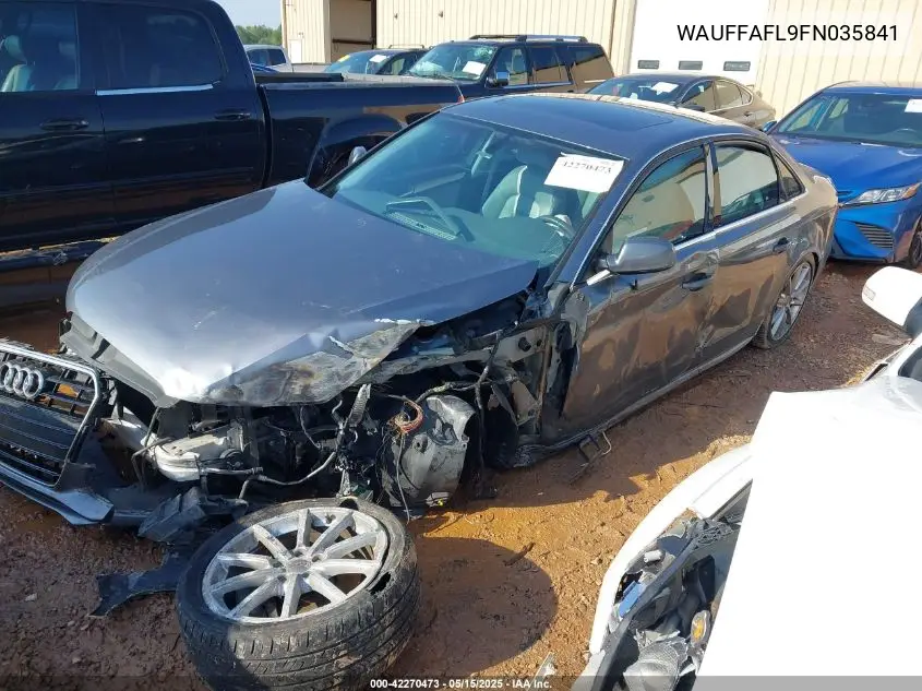 2015 Audi A4 2.0T Premium VIN: WAUFFAFL9FN035841 Lot: 42270473