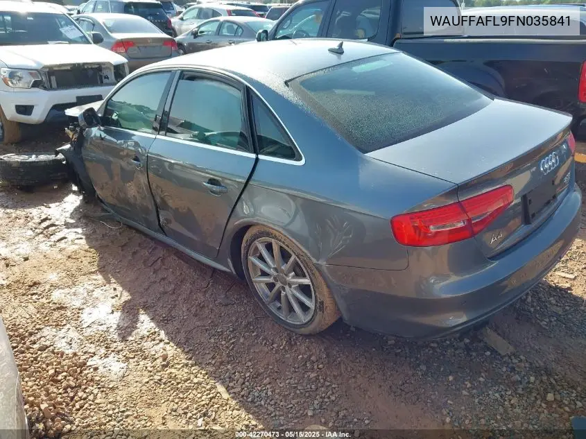2015 Audi A4 2.0T Premium VIN: WAUFFAFL9FN035841 Lot: 42270473