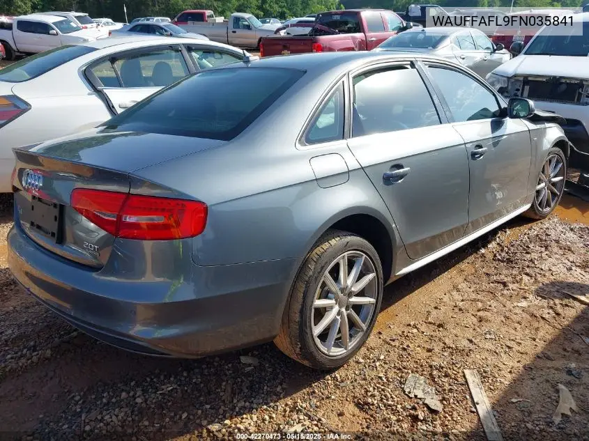 2015 Audi A4 2.0T Premium VIN: WAUFFAFL9FN035841 Lot: 42270473