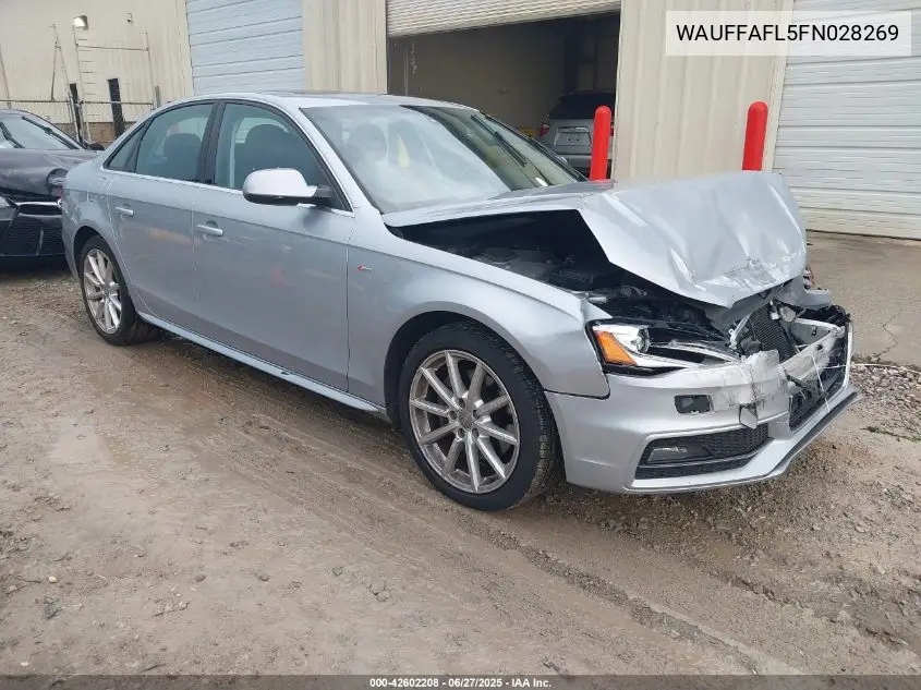 2015 Audi A4 2.0T Premium VIN: WAUFFAFL5FN028269 Lot: 42602208
