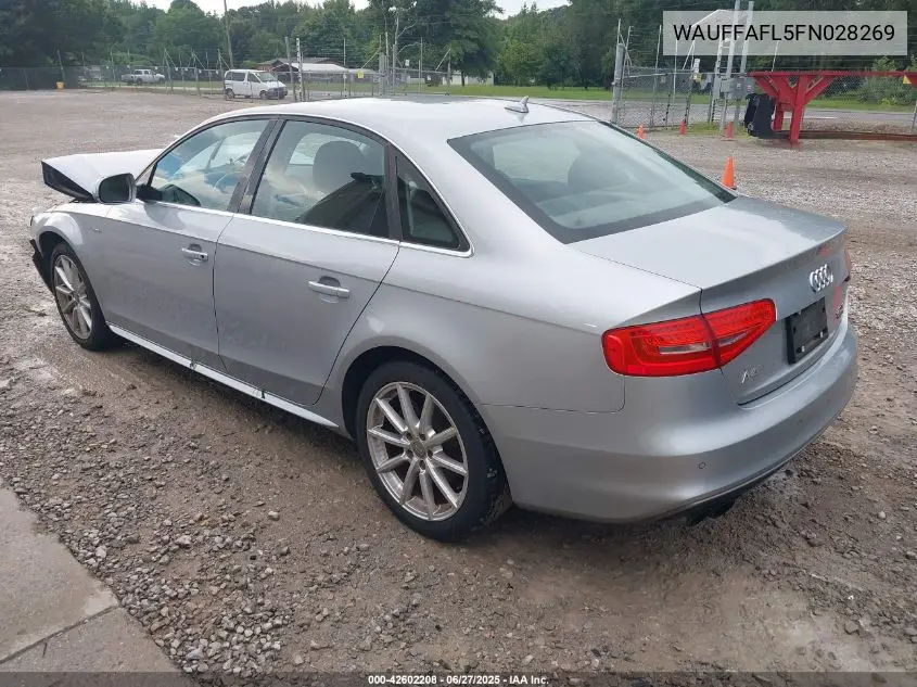 2015 Audi A4 2.0T Premium VIN: WAUFFAFL5FN028269 Lot: 42602208