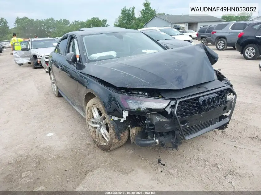 2017 Audi A4 2.0T Season Of Audi Premium VIN: WAUDNAF49HN053052 Lot: 42566619