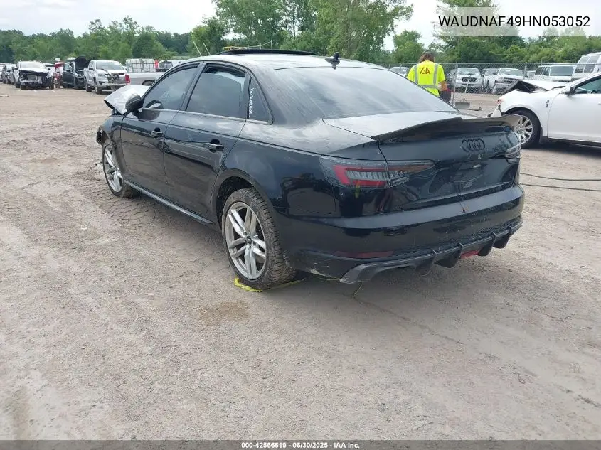 2017 Audi A4 2.0T Season Of Audi Premium VIN: WAUDNAF49HN053052 Lot: 42566619