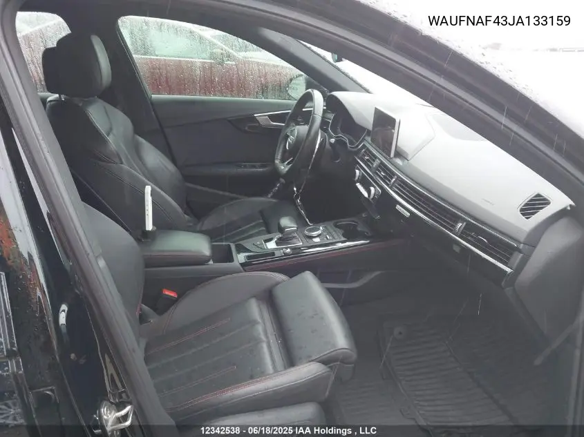 2018 Audi A4 2.0T Technik VIN: WAUFNAF43JA133159 Lot: 12342538
