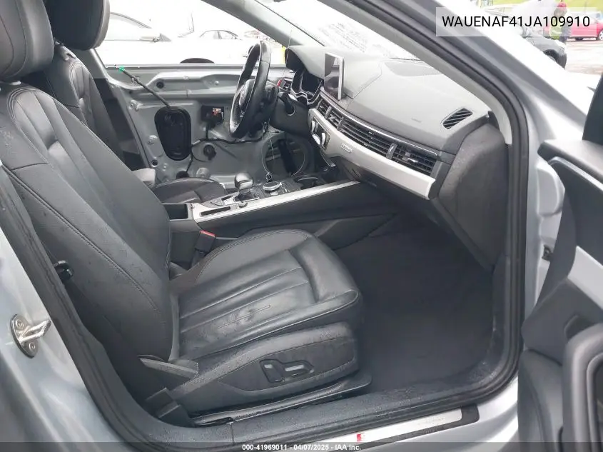 2018 Audi A4 2.0T Premium/2.0T Tech Premium VIN: WAUENAF41JA109910 Lot: 41969011