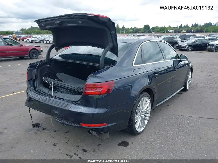 2018 Audi A4 2.0T Premium VIN: WAUFNAF45JA019132 Lot: 42239810