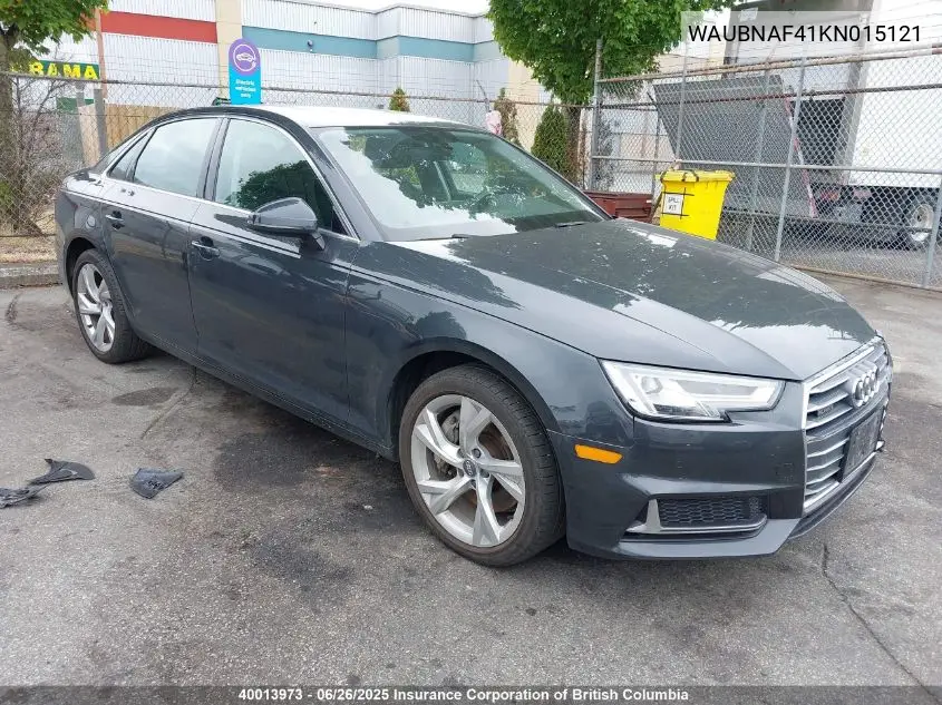 WAUBNAF41KN015121 2019 Audi A4