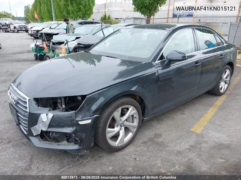 WAUBNAF41KN015121 2019 Audi A4