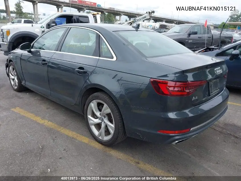 WAUBNAF41KN015121 2019 Audi A4