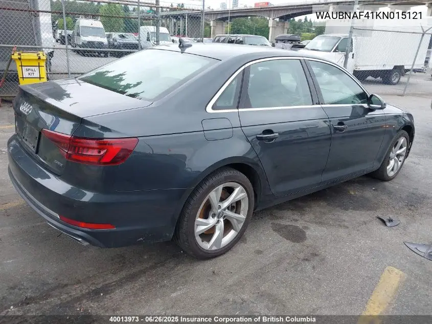 WAUBNAF41KN015121 2019 Audi A4