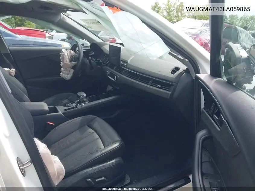 2020 Audi A4 Premium 40 Tfsi Front-Wheel Drive S Tronic VIN: WAUGMAF43LA059865 Lot: 42593640
