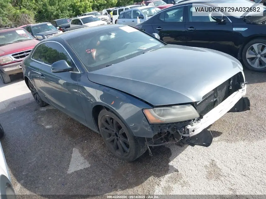 2009 Audi A5 3.2L VIN: WAUDK78T29A032682 Lot: 42265354