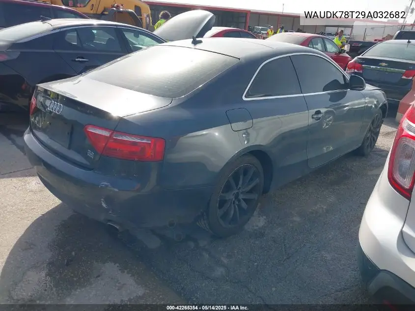2009 Audi A5 3.2L VIN: WAUDK78T29A032682 Lot: 42265354