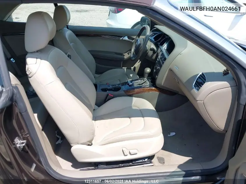 2010 Audi A5 Premium Plus VIN: WAULFBFH0AN024661 Lot: 12311657