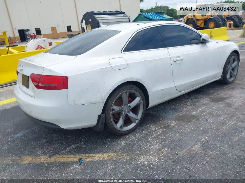 2010 Audi A5 2.0T Premium VIN: WAULFAFR1AA034321 Lot: 42255099