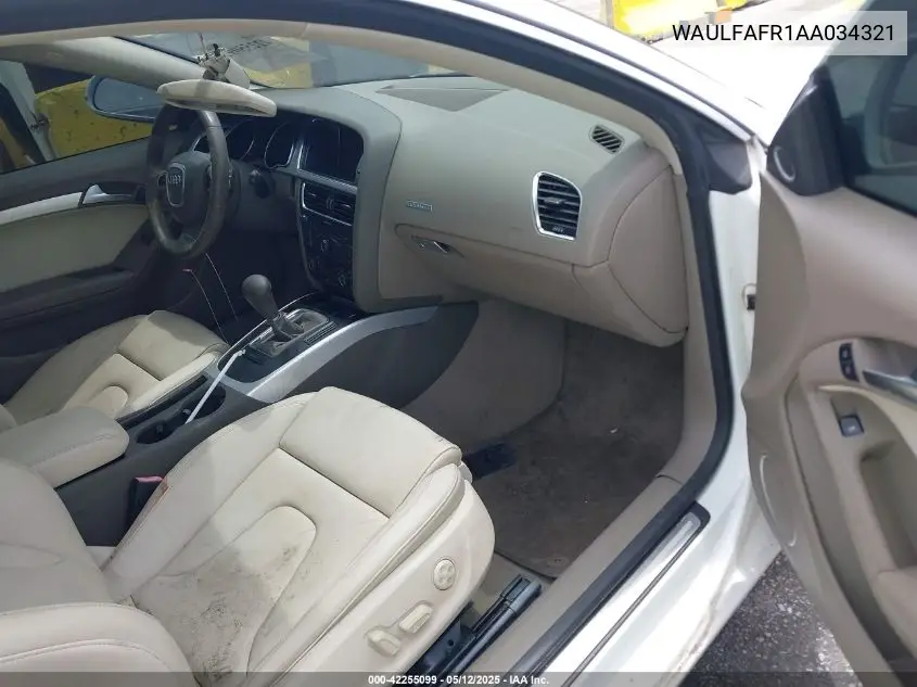 2010 Audi A5 2.0T Premium VIN: WAULFAFR1AA034321 Lot: 42255099