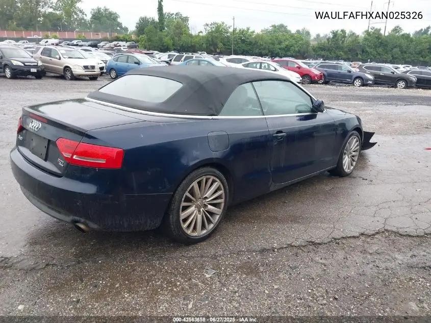 2010 Audi A5 2.0T Premium VIN: WAULFAFHXAN025326 Lot: 42563658