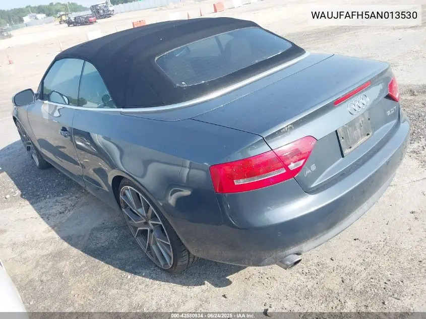 2010 Audi A5 2.0T Premium VIN: WAUJFAFH5AN013530 Lot: 42580934