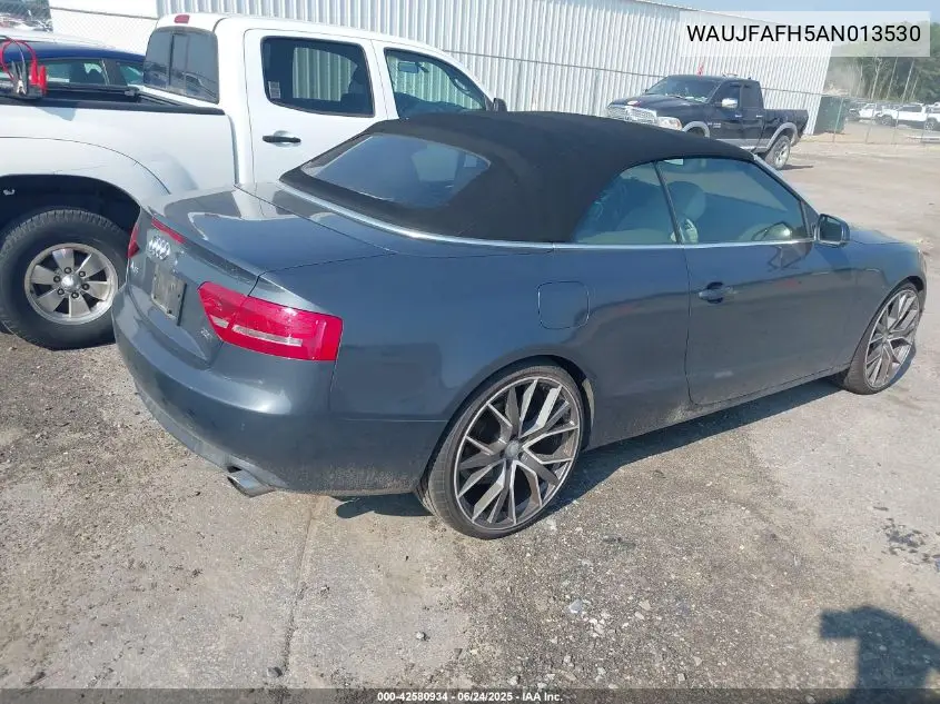 2010 Audi A5 2.0T Premium VIN: WAUJFAFH5AN013530 Lot: 42580934