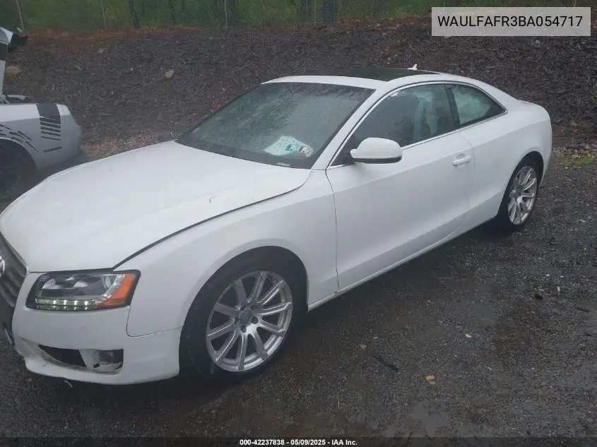2011 Audi A5 2.0T Premium VIN: WAULFAFR3BA054717 Lot: 42237838