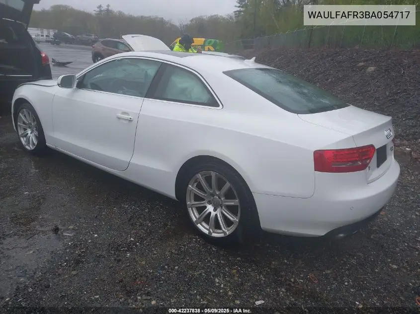 2011 Audi A5 2.0T Premium VIN: WAULFAFR3BA054717 Lot: 42237838