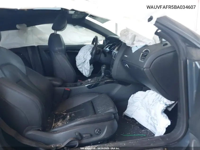 2011 Audi A5 2.0T Premium VIN: WAUVFAFR5BA034607 Lot: 42581715