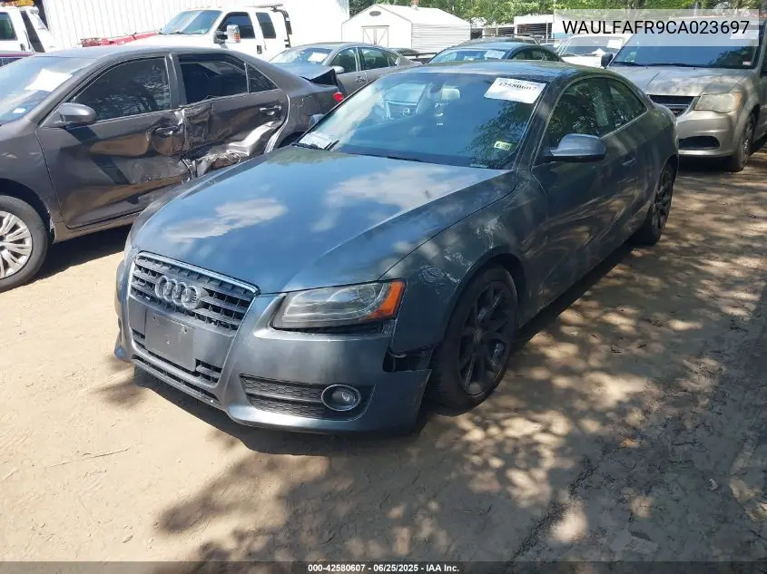 2012 Audi A5 2.0T Premium VIN: WAULFAFR9CA023697 Lot: 42580607