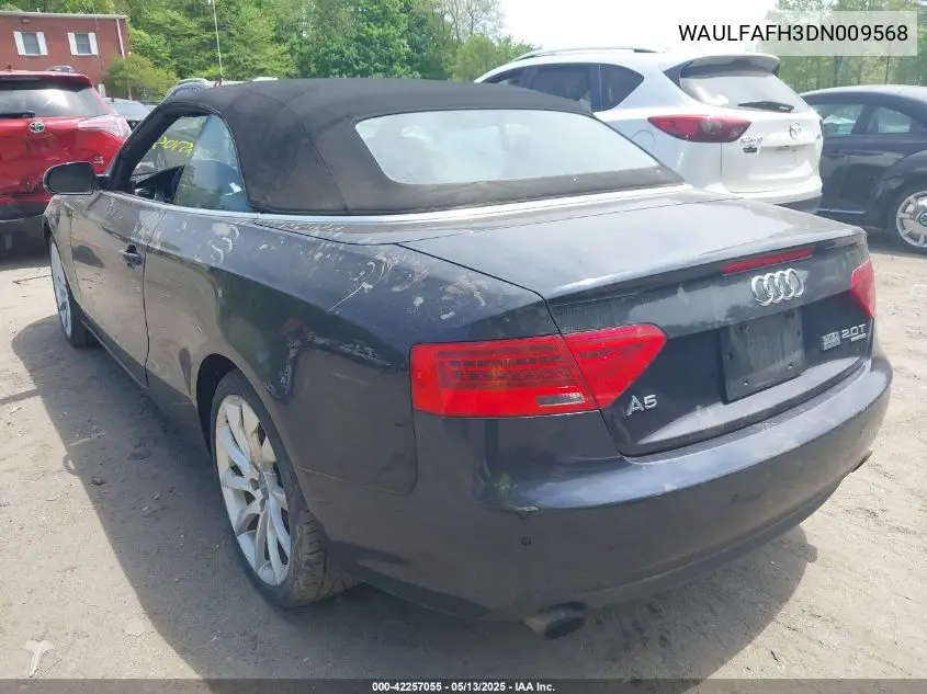 2013 Audi A5 2.0T Premium VIN: WAULFAFH3DN009568 Lot: 42257055