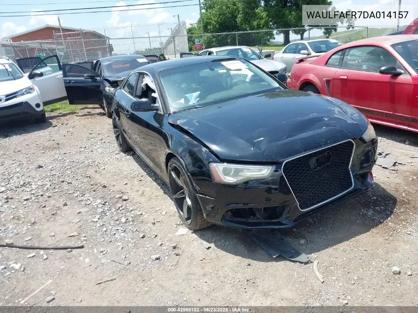 2013 Audi A5 Premium Plus VIN: WAULFAFR7DA014157 Lot: 42568102