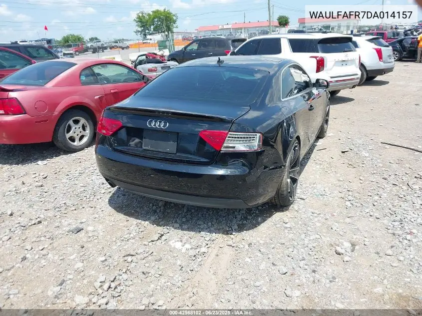 2013 Audi A5 Premium Plus VIN: WAULFAFR7DA014157 Lot: 42568102