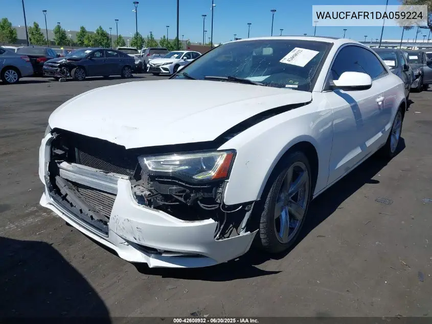 2013 Audi A5 2.0T Premium VIN: WAUCFAFR1DA059224 Lot: 42608932