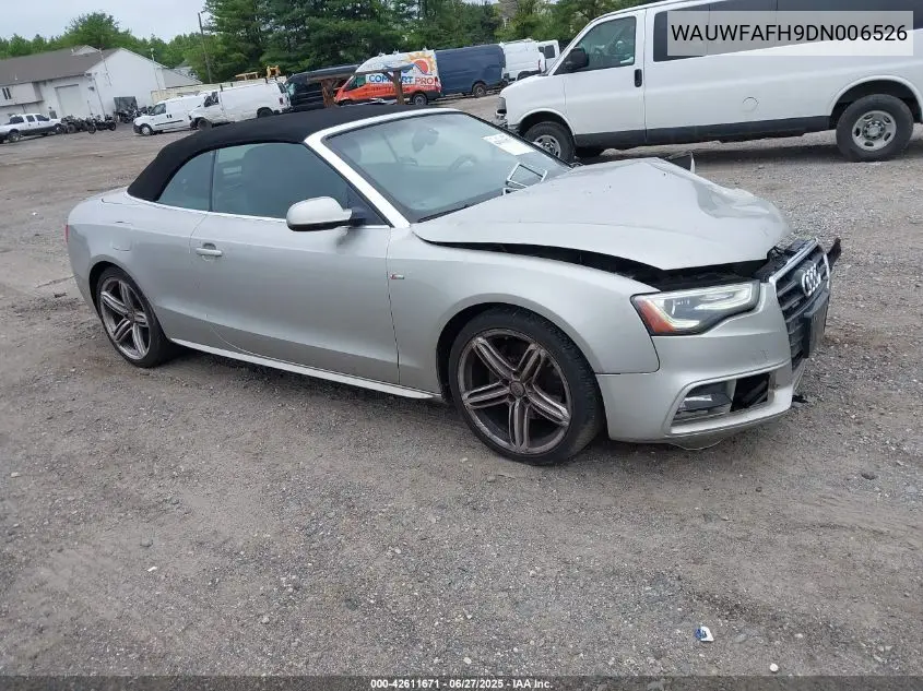 2013 Audi A5 2.0T Premium VIN: WAUWFAFH9DN006526 Lot: 42611671