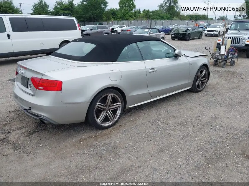 2013 Audi A5 2.0T Premium VIN: WAUWFAFH9DN006526 Lot: 42611671