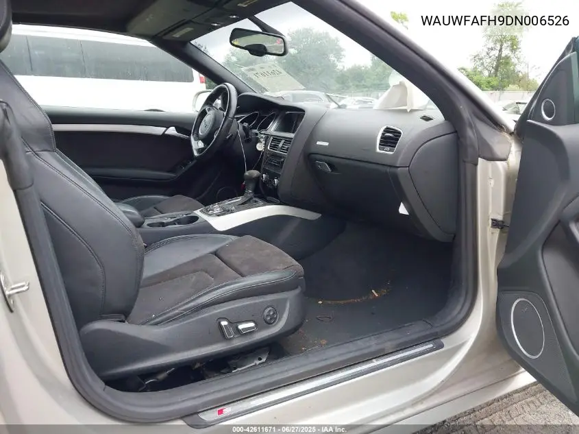 2013 Audi A5 2.0T Premium VIN: WAUWFAFH9DN006526 Lot: 42611671