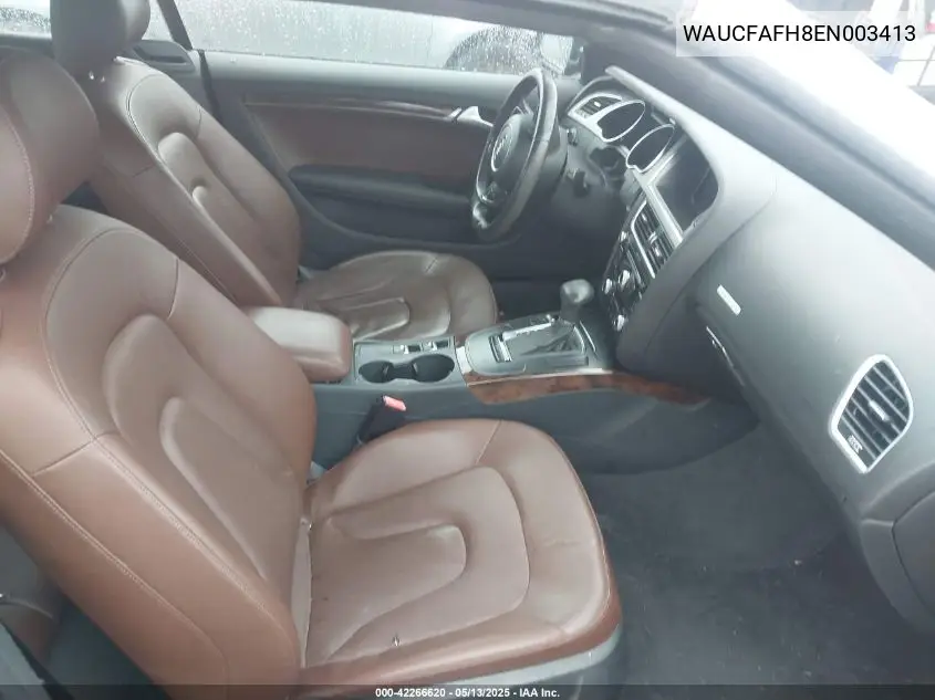 2014 Audi A5 2.0T Premium VIN: WAUCFAFH8EN003413 Lot: 42266620
