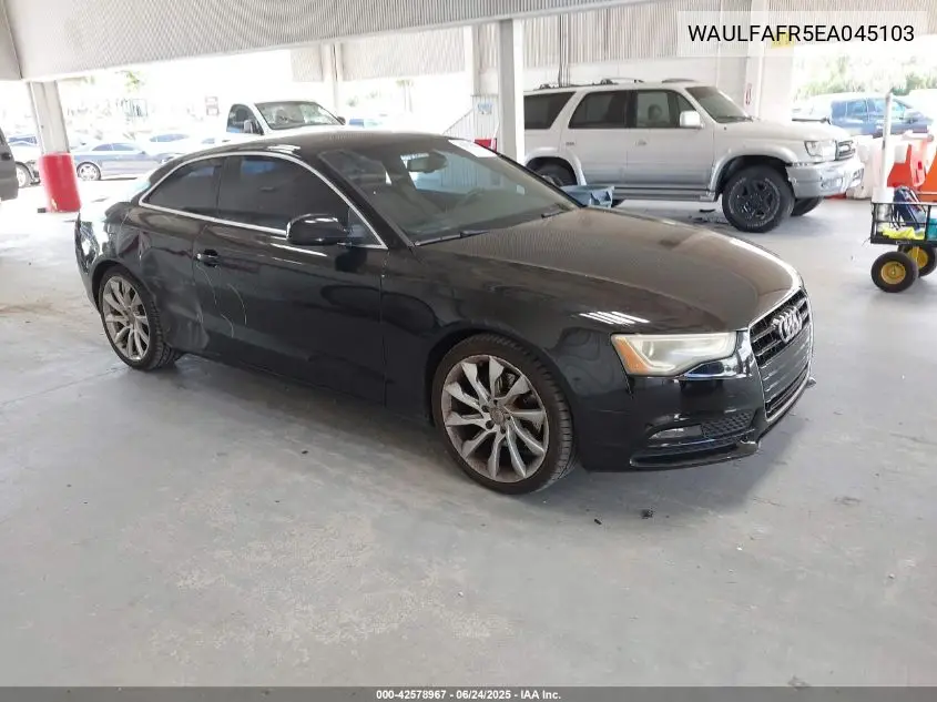 2014 Audi A5 2.0T Premium VIN: WAULFAFR5EA045103 Lot: 42578967