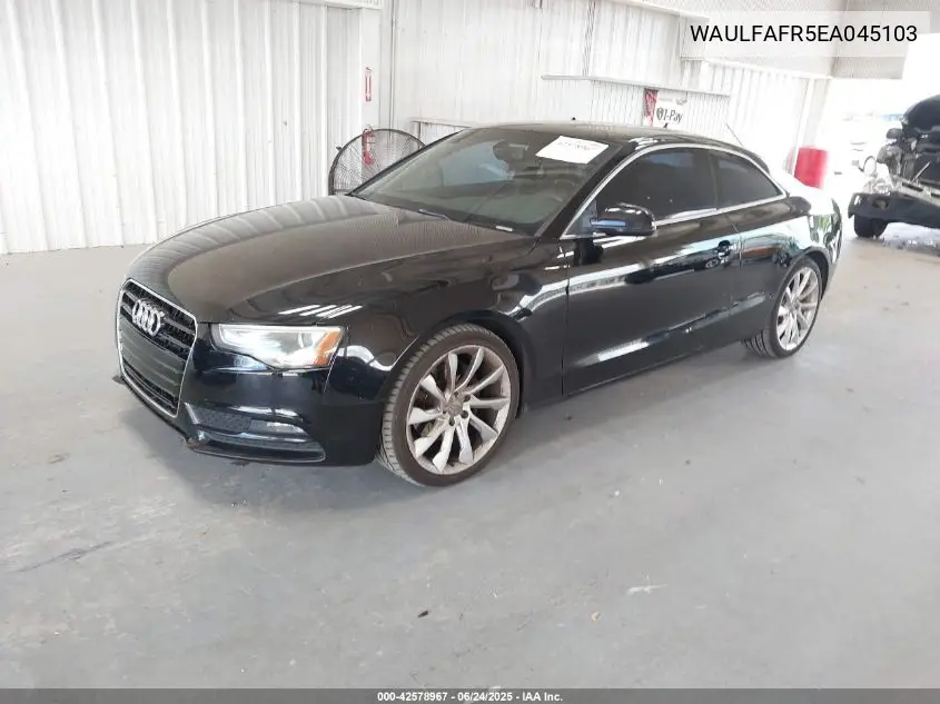 2014 Audi A5 2.0T Premium VIN: WAULFAFR5EA045103 Lot: 42578967