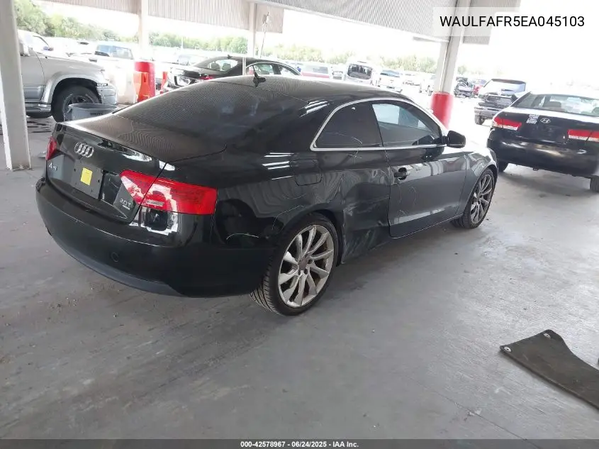 2014 Audi A5 2.0T Premium VIN: WAULFAFR5EA045103 Lot: 42578967