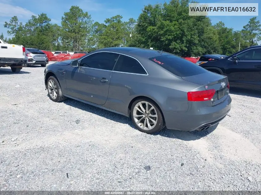 2014 Audi A5 2.0T Premium VIN: WAUWFAFR1EA016632 Lot: 42580587