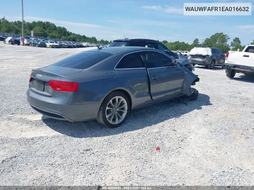 2014 Audi A5 2.0T Premium VIN: WAUWFAFR1EA016632 Lot: 42580587