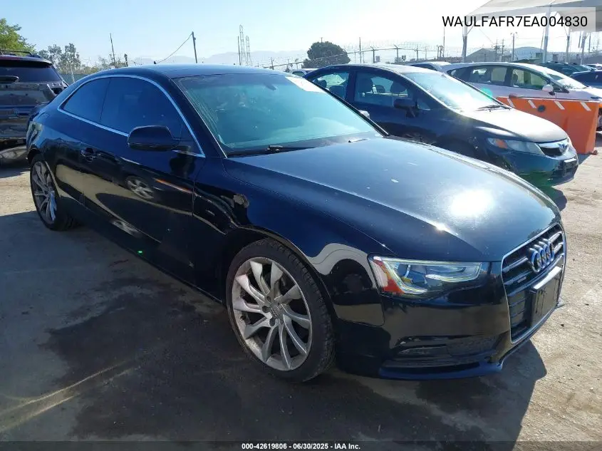 2014 Audi A5 2.0T Premium VIN: WAULFAFR7EA004830 Lot: 42619806