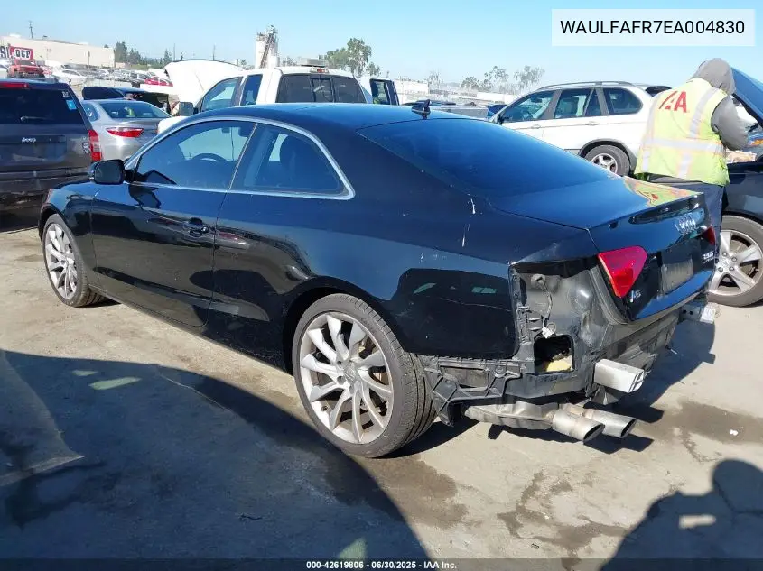 2014 Audi A5 2.0T Premium VIN: WAULFAFR7EA004830 Lot: 42619806