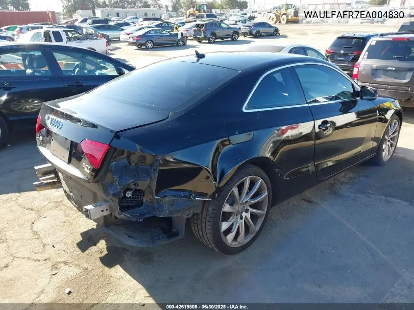 2014 Audi A5 2.0T Premium VIN: WAULFAFR7EA004830 Lot: 42619806