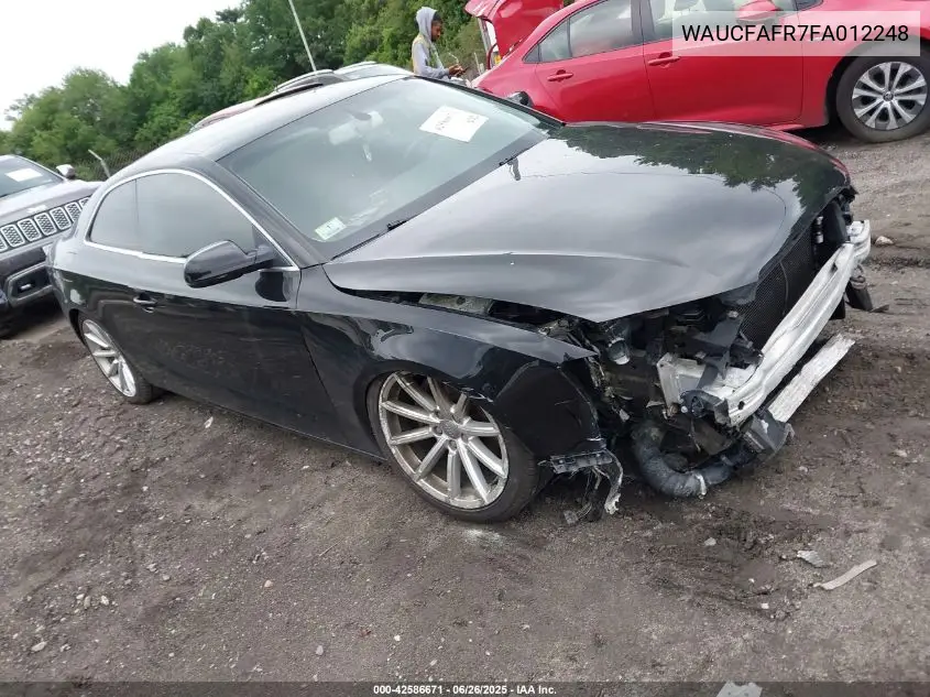 2015 Audi A5 2.0T Premium VIN: WAUCFAFR7FA012248 Lot: 42586671