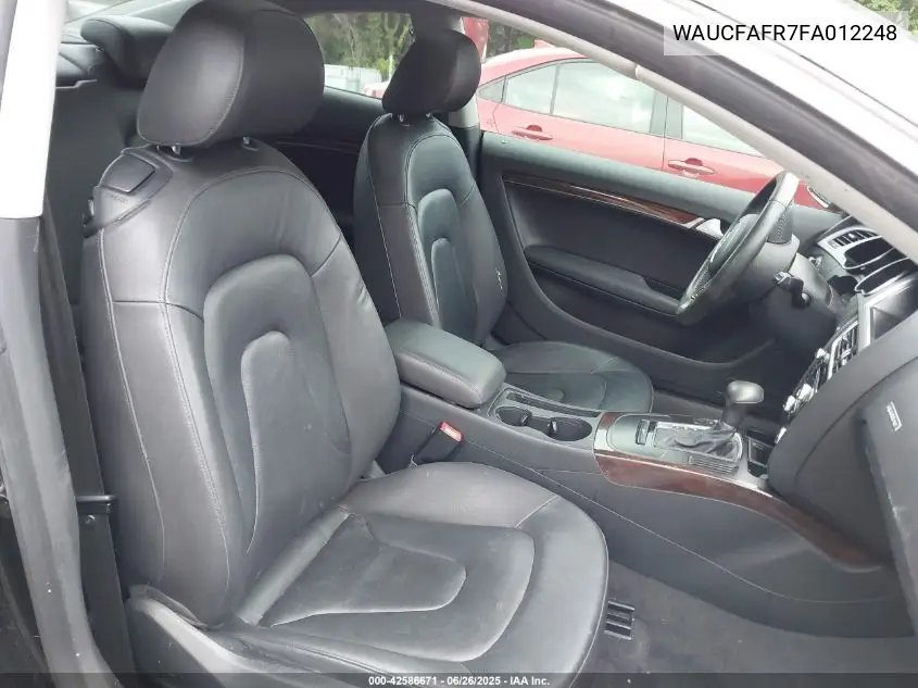 2015 Audi A5 2.0T Premium VIN: WAUCFAFR7FA012248 Lot: 42586671