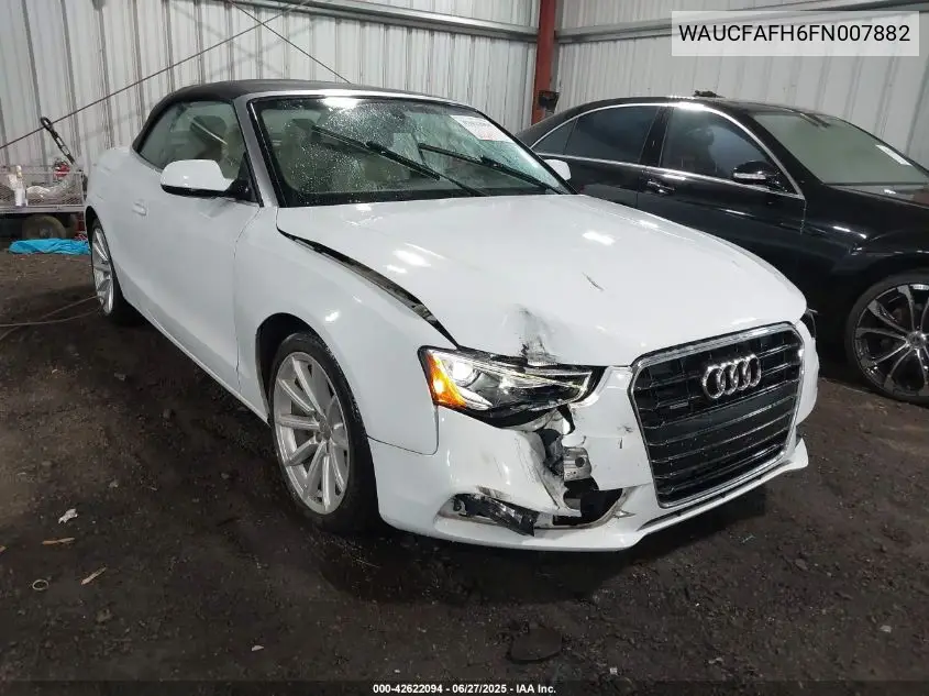 2015 Audi A5 2.0T Premium VIN: WAUCFAFH6FN007882 Lot: 42622094