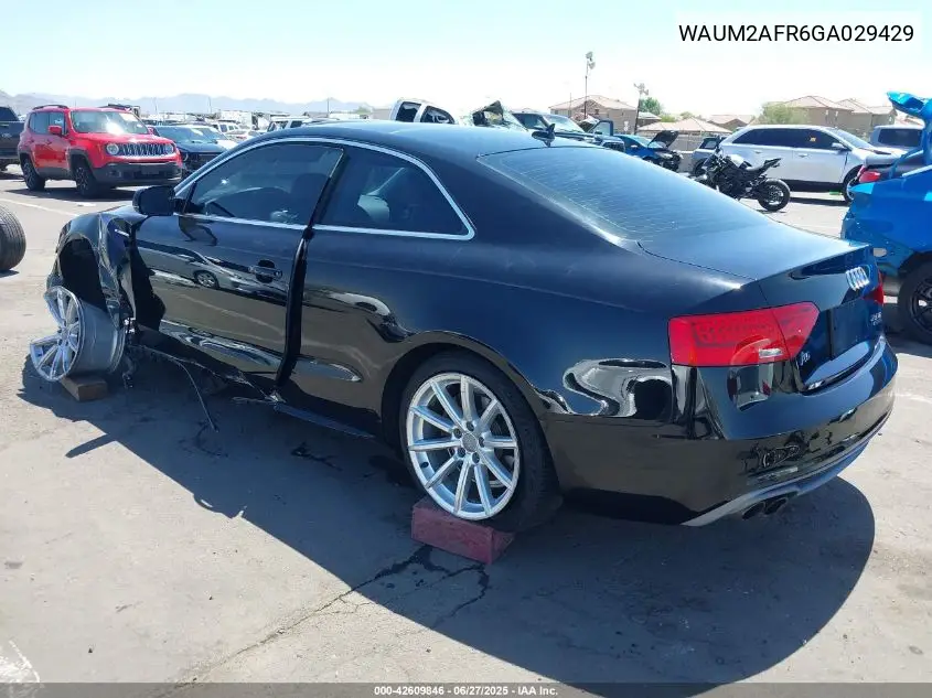 2016 Audi A5 2.0T Premium VIN: WAUM2AFR6GA029429 Lot: 42609846