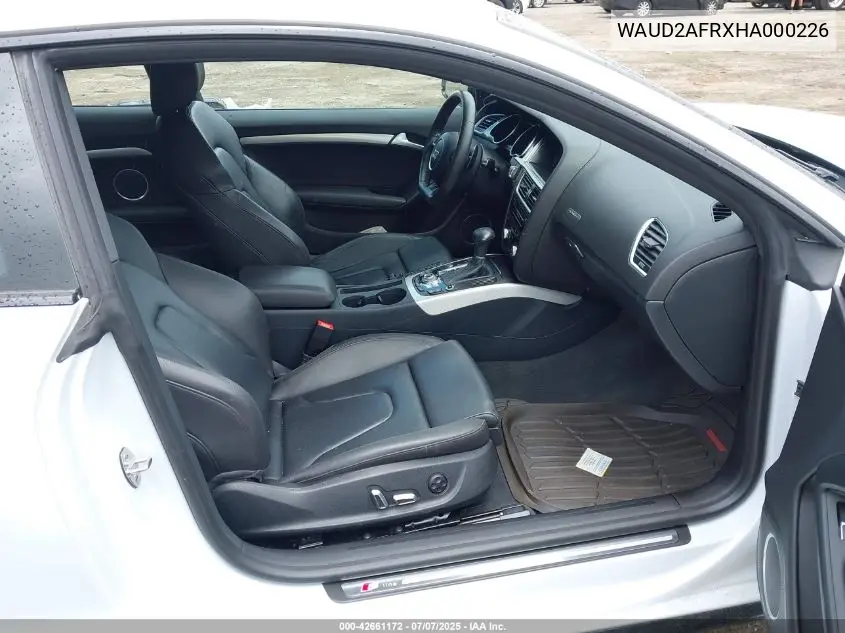 2017 Audi A5 2.0T Sport VIN: WAUD2AFRXHA000226 Lot: 42661172